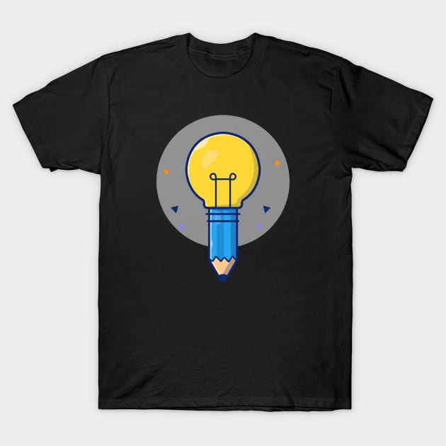 Lamp with pencil cartoon T-Shirt by Catalyst Labs